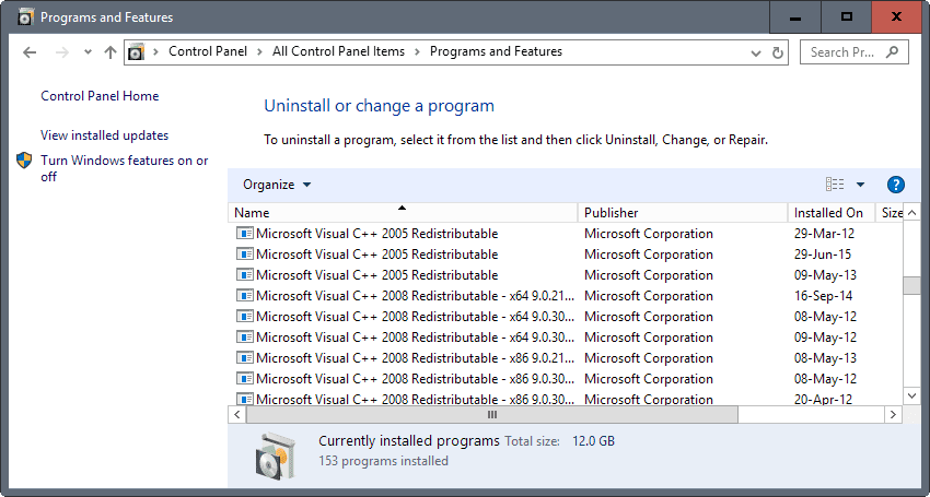 C Redistributable Windows 10 Download