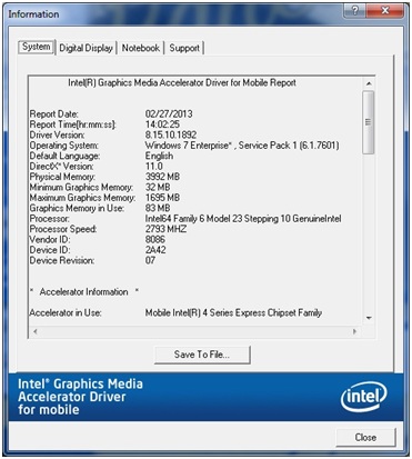 Intel r q35 express chipset family driver