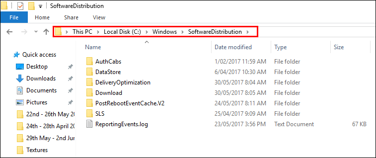 Windows 10 Rename Software Distribution